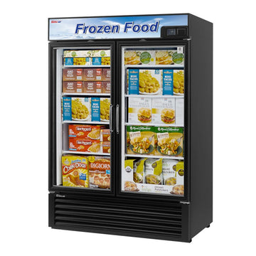 Turbo Air Glass Door Freezer, 2 Section, 2 Door, 54"W