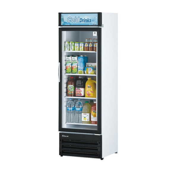 Turbo Air Glass Door Refrigerated Merchandiser, 1 Section, 23