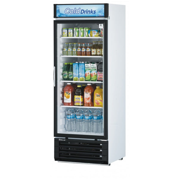 Turbo Air TGM-22RV-N6 28¾″ One-Door Swing Glass Merchandiser Refrigerator — White
