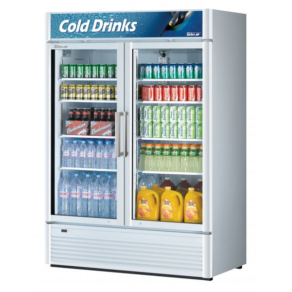 Turbo Air TGM-47SD-N 51″ 2-Door Swing Glass Merchandiser Refrigerator