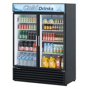 Turbo Air TGM-50RSB-N 55⅞″ Two-Door Swing Glass Merchandiser Refrigerator — Black