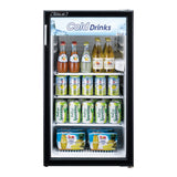 Turbo Air Glass Door Refrigerated Merchandiser, 1 Section, 19"W