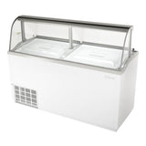 Turbo Air Ice Cream Dipping Cabinet, 68"W, White