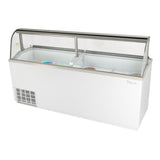 Turbo Air Ice Cream Dipping Cabinet, 89"W, White