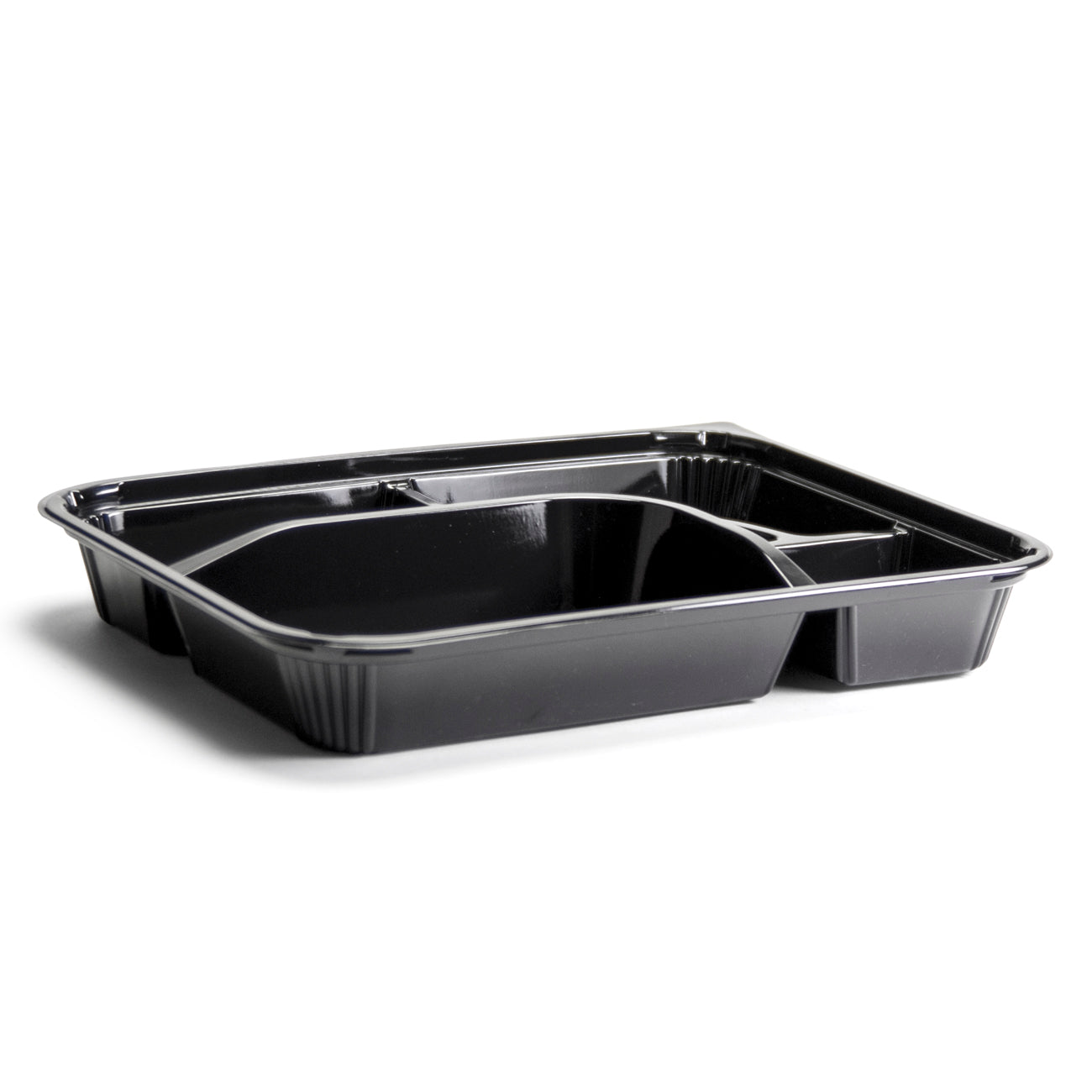 Black ED-8306B five-compartment bento package body, without lid