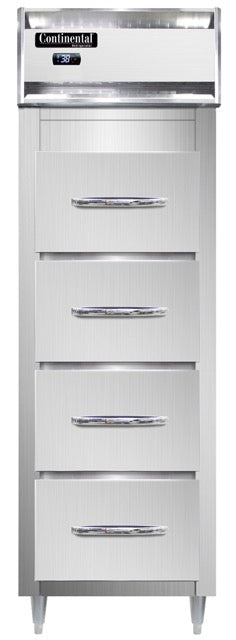 Continental D1RSNSS-F upright fish file with four drained drawers