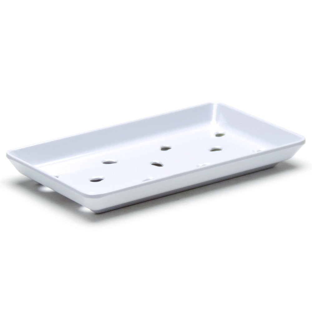 Melamine Sushi Case Plate (White) 8-3/4X5"