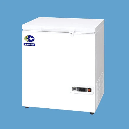 Dairei DF-140e low-temperature chest freezer · Japanese-market manufacturer example; confirm local availability and approvals.